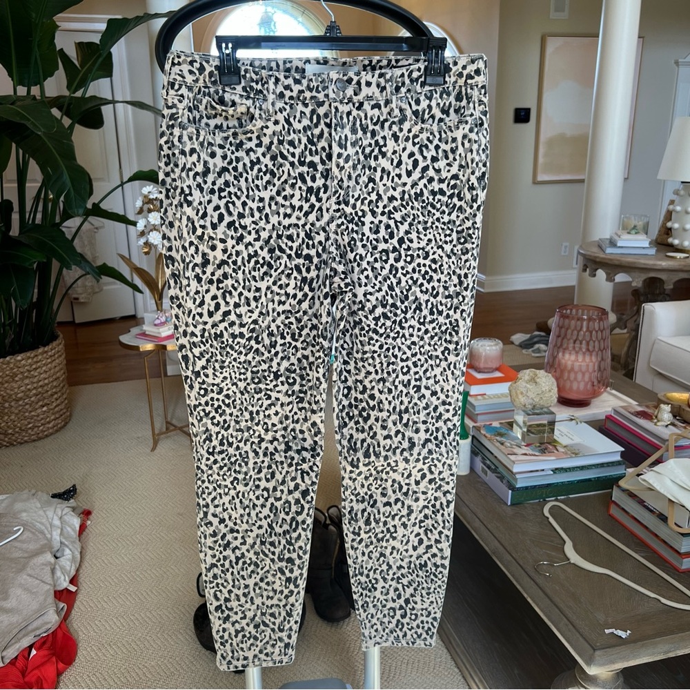 Ella Moss animal print skinny jeans